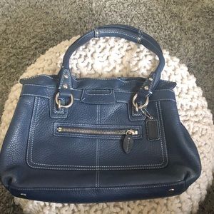 Navy blue Coach purse